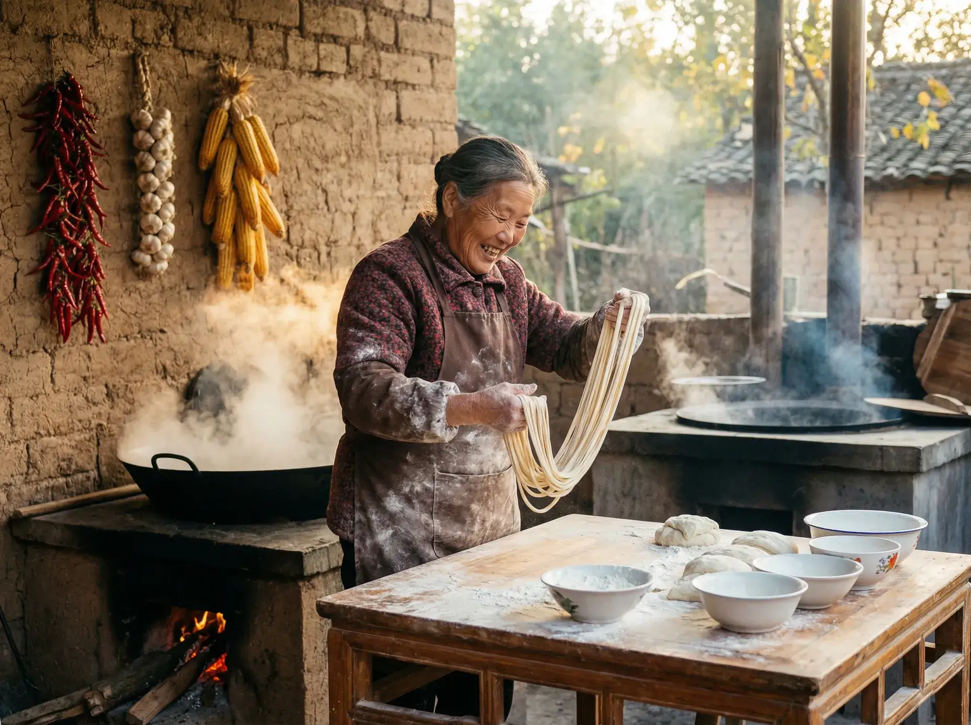 农家大嫂手擀面 - 五感图在线观看 乡村美食